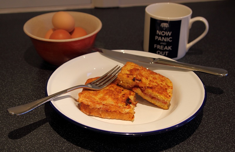 Celia's Fabulous Fried Jam Sandwich