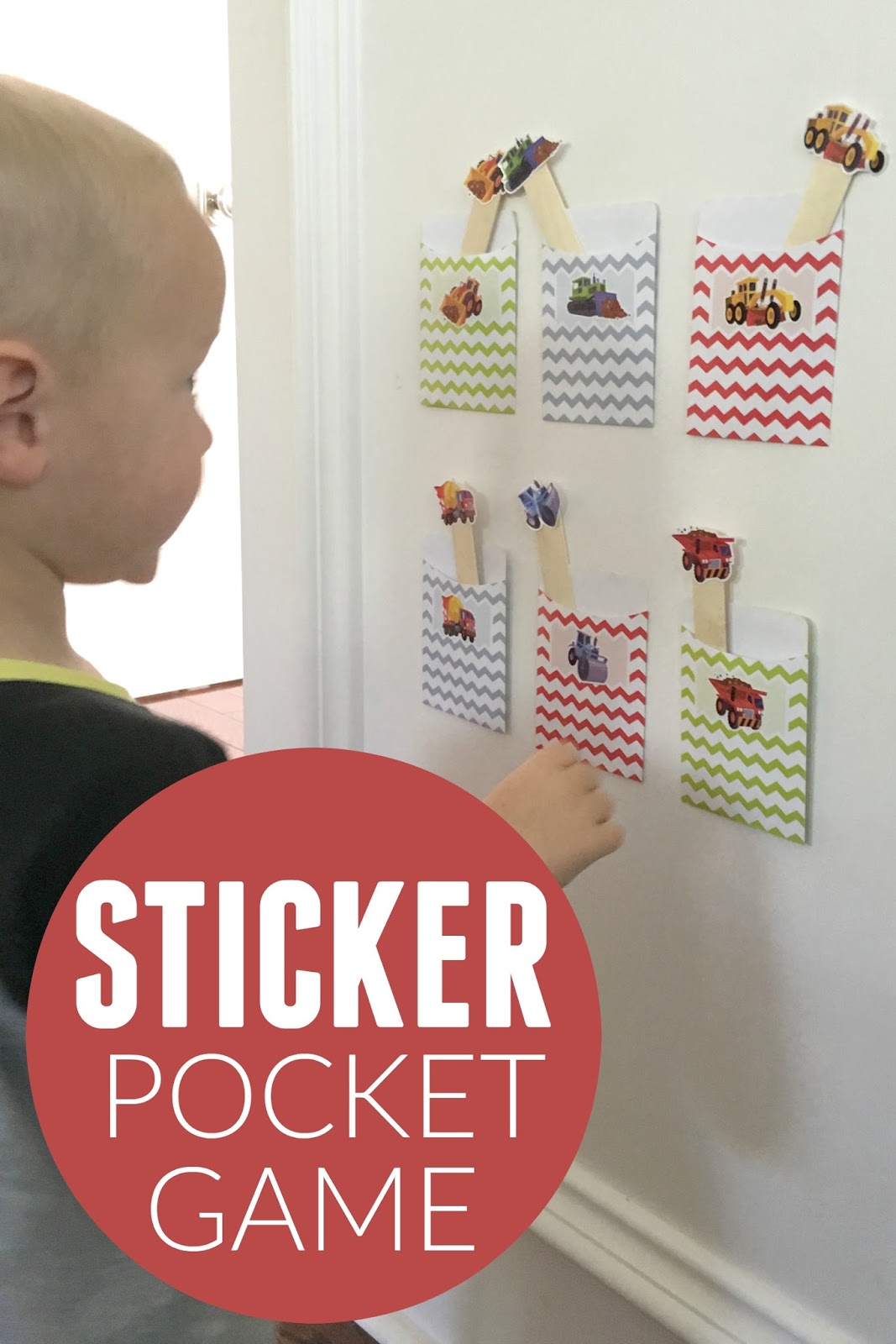 Toddler Approved! Sticker Pocket Matching Game for Preschoolers