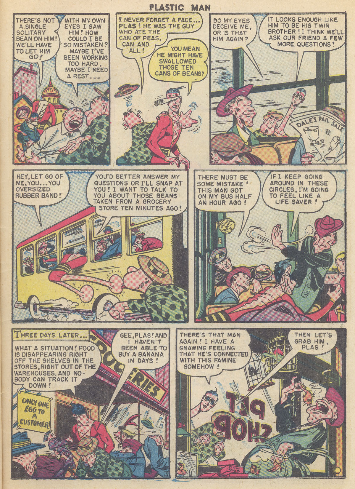 Read online Plastic Man (1943) comic -  Issue #24 - 29