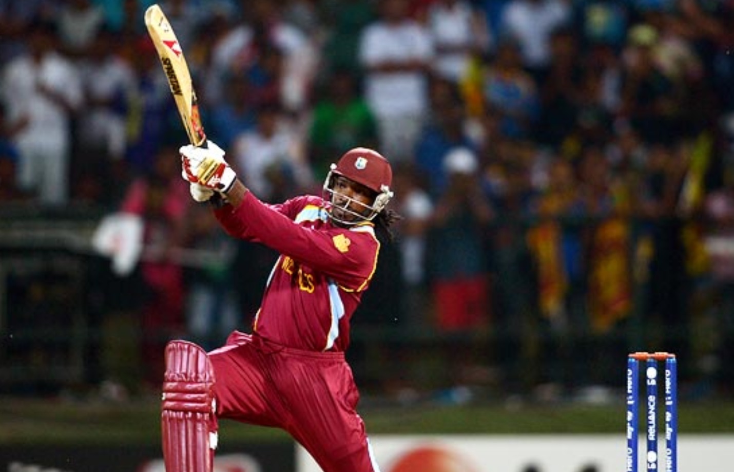 Chris Gayle scores 252 sixes in 275 matches