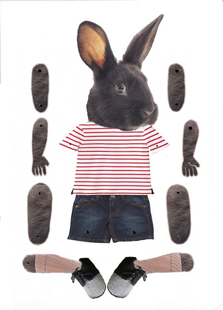 paper toy bunny