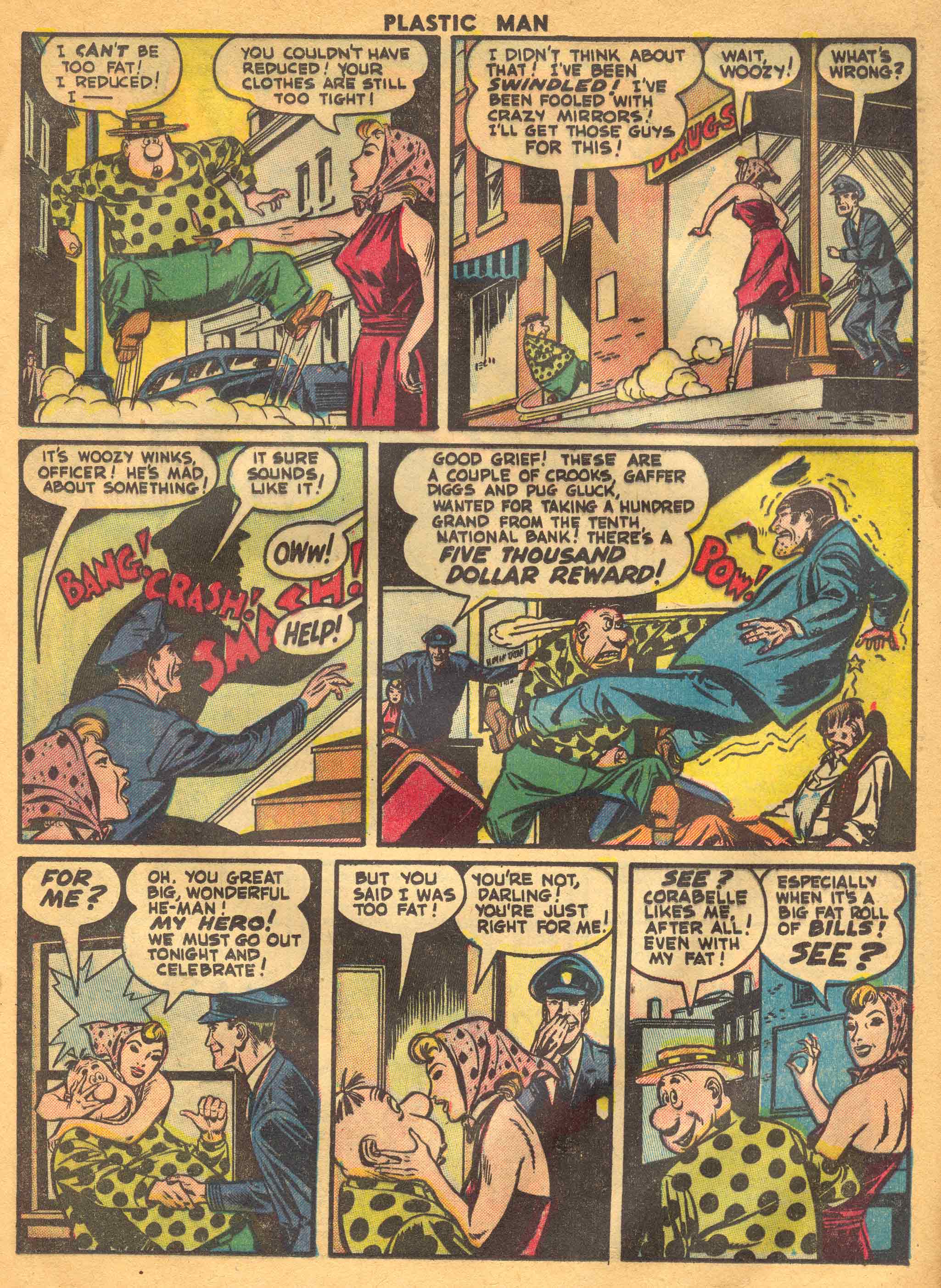 Read online Plastic Man (1943) comic -  Issue #40 - 17