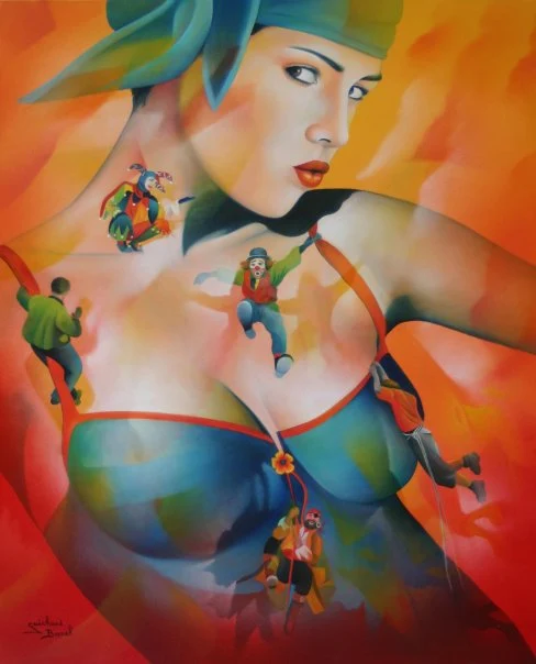 Jeanette Guichard Bunel 1957 | French Surrealist painter