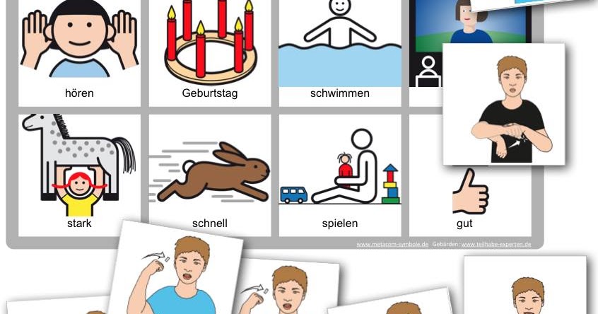 Anjas kreative Welt mit unterstützter Kommunikation : Gebärdenlotto