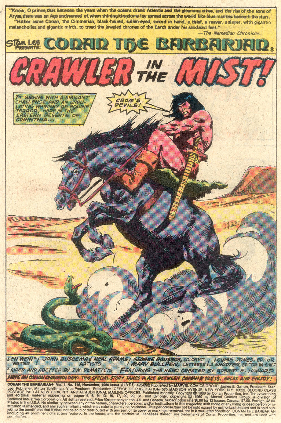 Read online Conan the Barbarian (1970) comic -  Issue #116 - 2