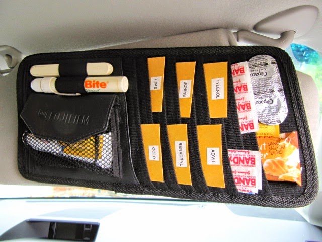 car visor first aid kit
