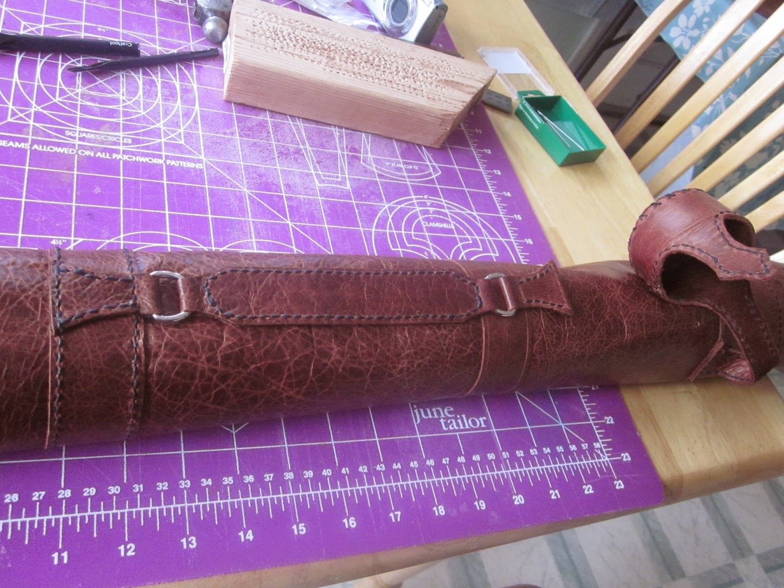 Joghard Leather fly rod case