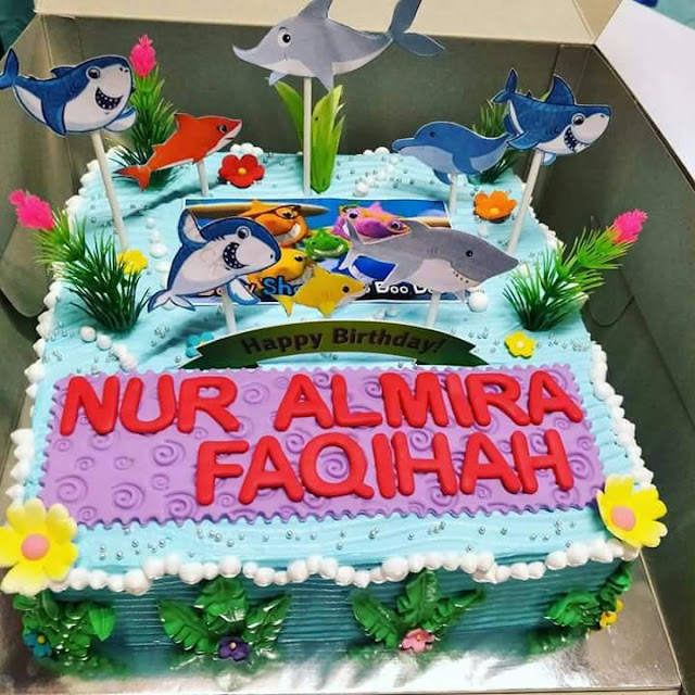 Tempah Kek Hari Jadi Baby Shark Untuk Kanak-Kanak Di Penang