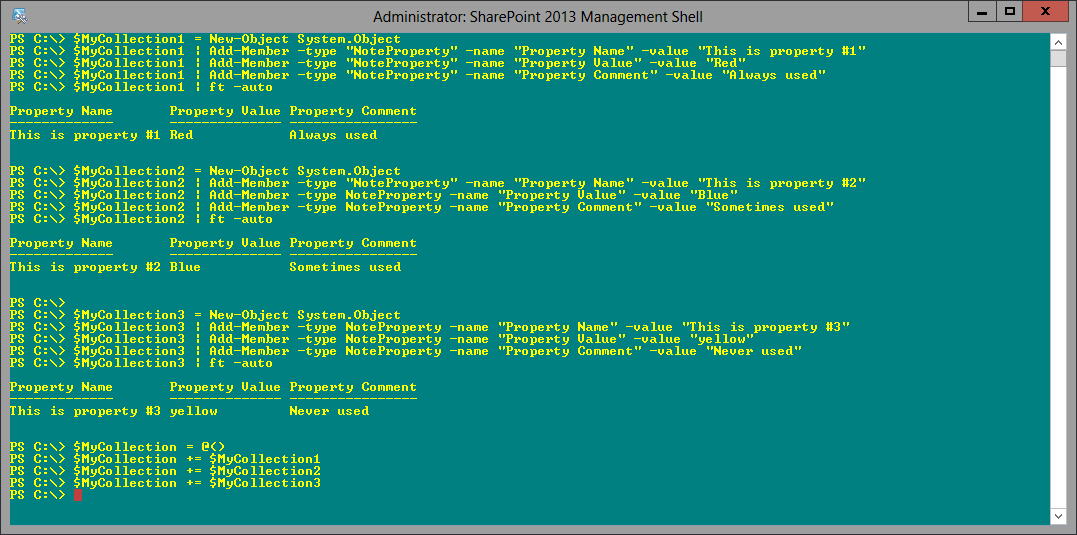 Al's Tech Tips: PowerShell TIP: create generic objects to collect and ...
