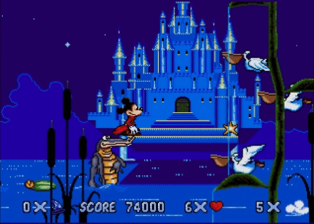 Jeu Mega Drive / Genesis : Mickey Fantasia - Version US, Bon état, Avec Boîtier Et Instructions