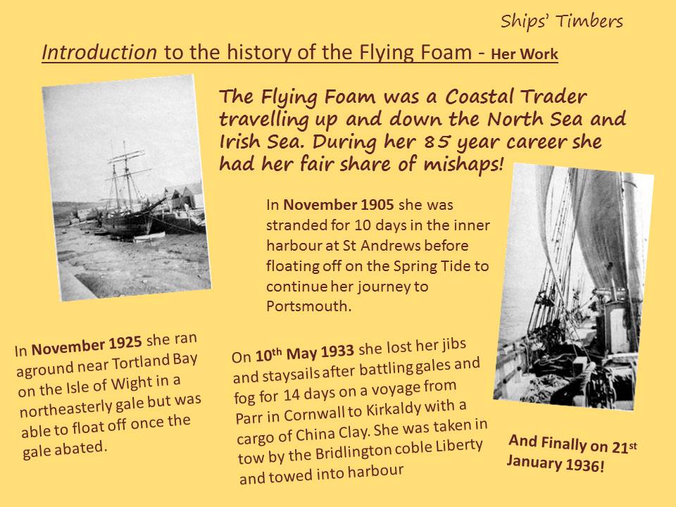 Ships' Timbers Maritime Museum Flying Foam Introduction to the