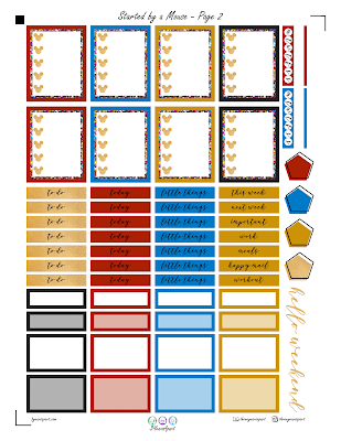 planner disney mickey mouse printable stickers sticker years kit apart instagram follow tag visit printables ec downloads
