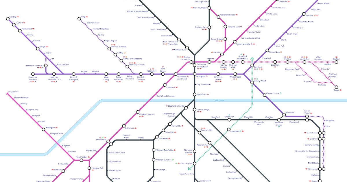 Thameslink Trains Map