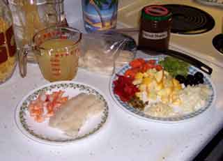 Mediterranean Seafood Soup Ingredients