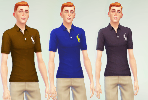 My Sims 4 Blog Ralph Lauren Polos For Teen Elder Males By Simgarden