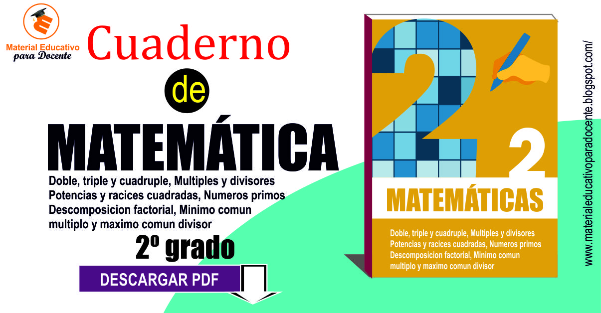 Material Educativo Cuaderno de Matemática Multiplos,