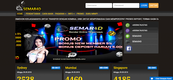 Semar4d Bandar Togel Online Terpercaya