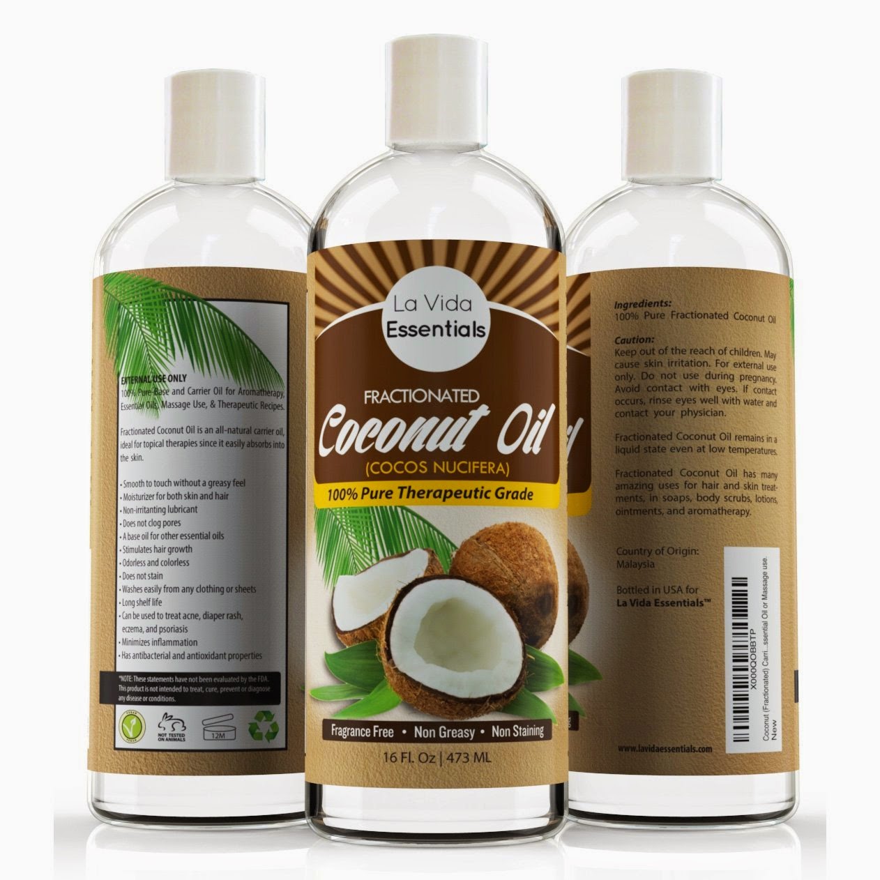 Product Reviews by Pam: La Vida Essentials Fractionated Coconut Oil