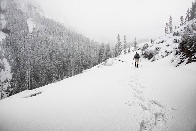 Snowshoeing to Mount Russell on Vancouver Island