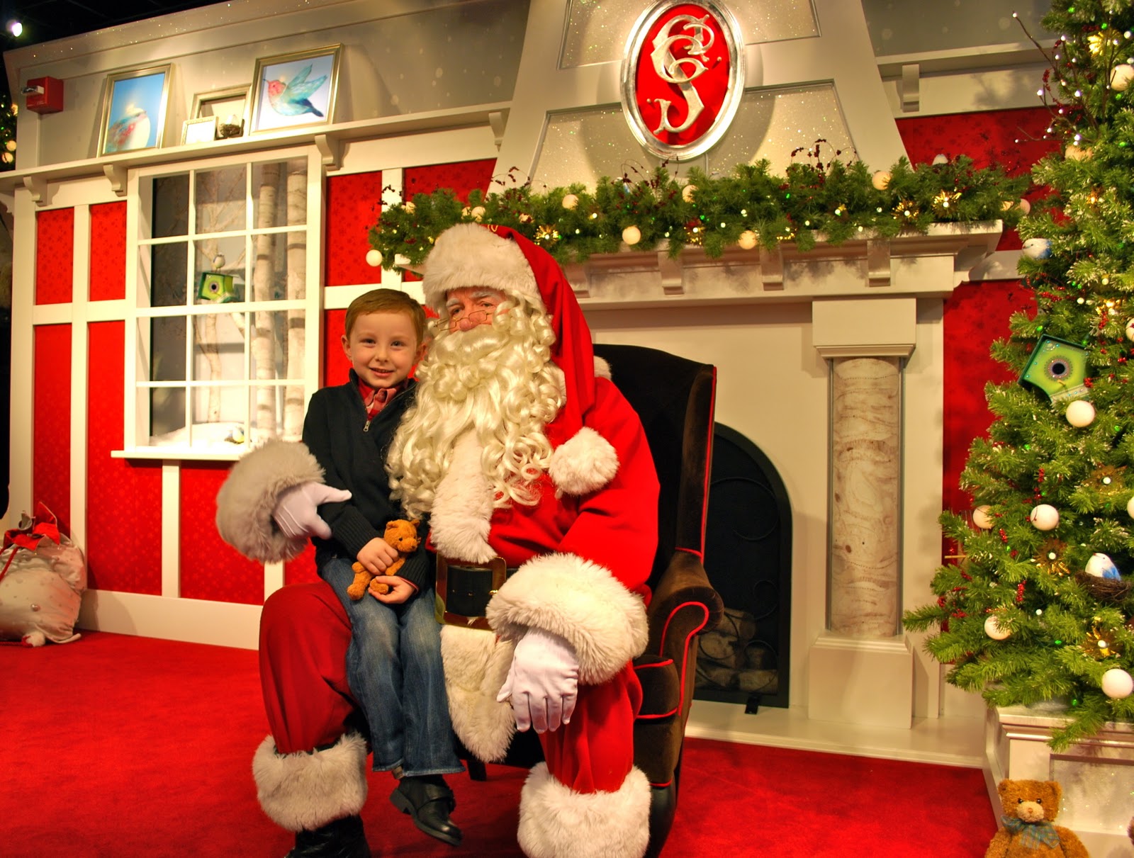 Logan and Addison's Blog Black Friday Visit to Nordstrom Santa 2011