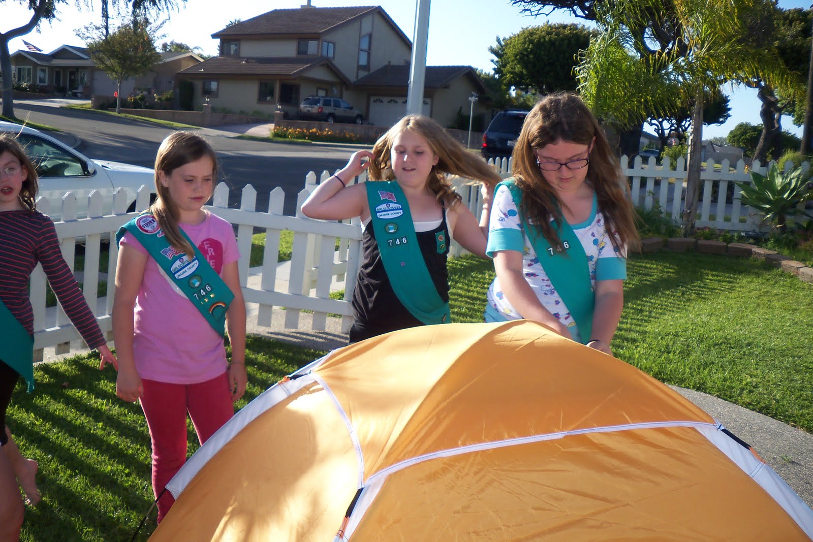 HUNTINGTON BEACH GIRL SCOUT TROOP 746 GETTING READY FOR OUR CAMPING TRIP