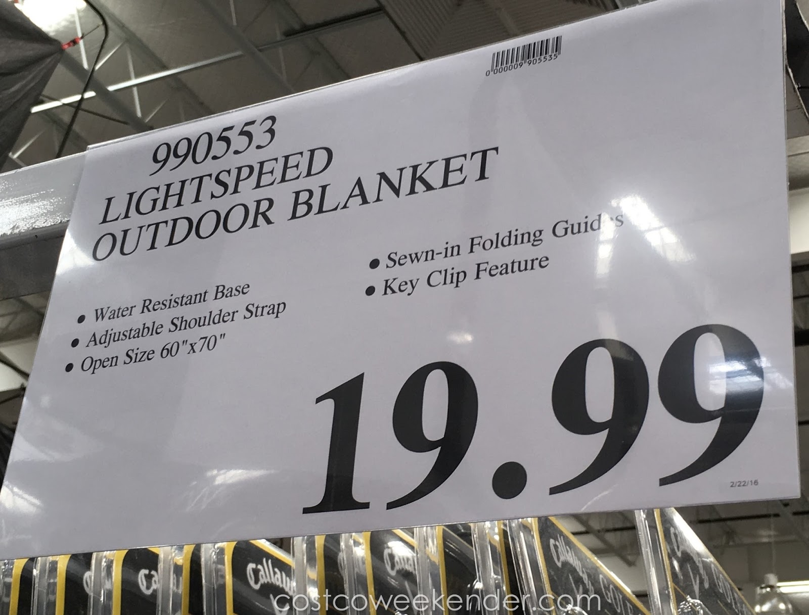 Lightspeed Outdoor Blanket Costco Weekender