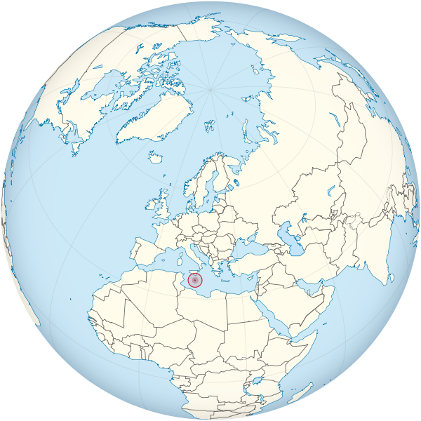 Letak negara Malta