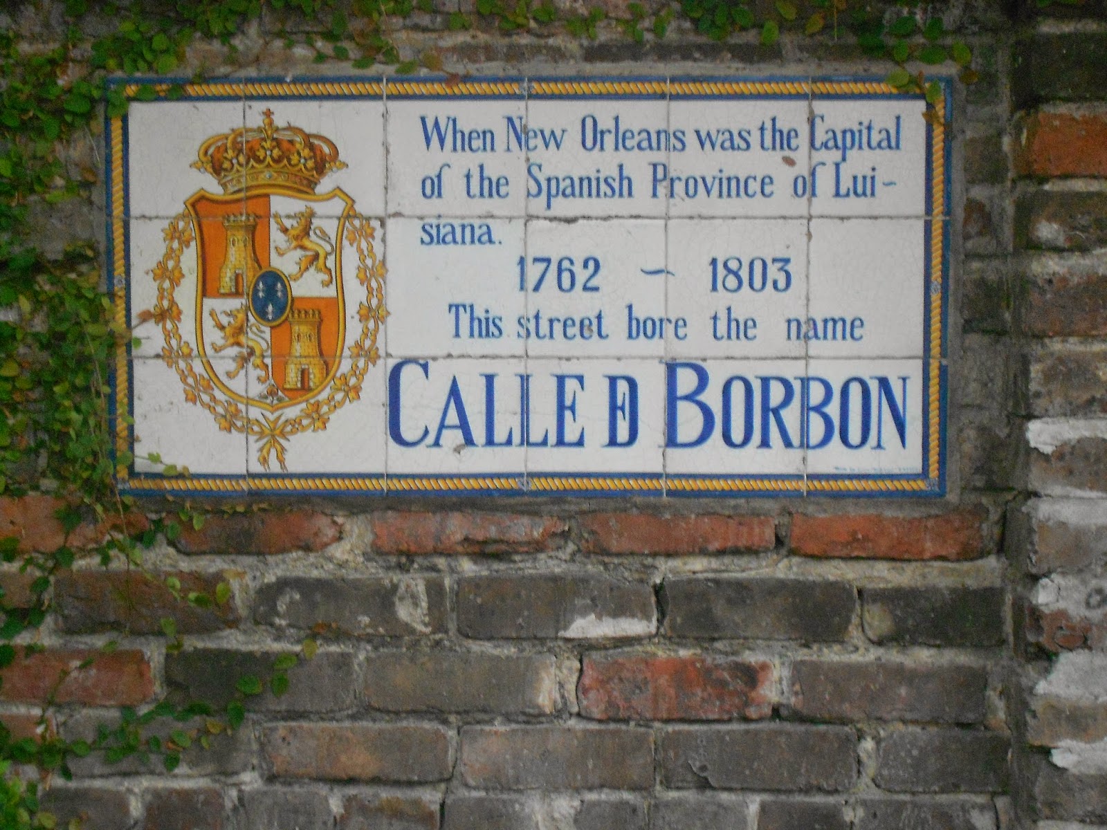 New Orleans Spanish Street Sign