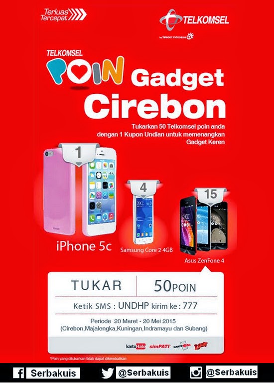 Undian Telkomsel Poin Cirebon Hadiah 15 ASUS Zenfone 4