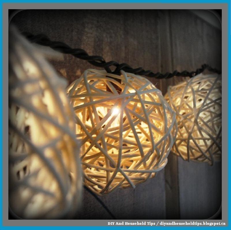 DIY And Household Tips DIY Rattan Ball Patio Lights