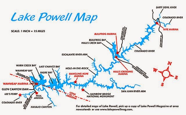 lake powell map