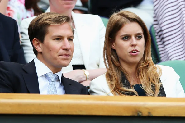 Catherine, Duchess of Cambridge and Prince William attend day nine of the Wimbledon Lawn Tennis Championships at Wimbledon in London