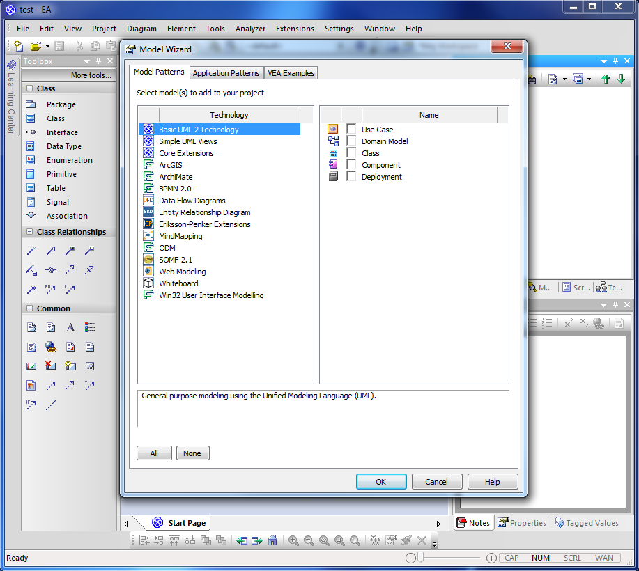Enterprise Architect Blog Podstawy Ea Cz Ii Utworzenie Nowego