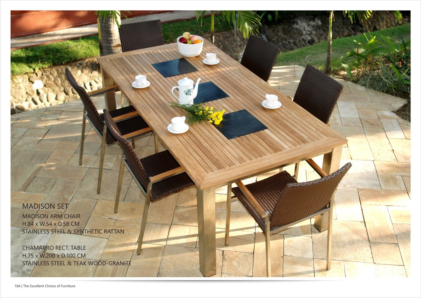 Indonesian Teak Rattan Garden Furniture By Piguno