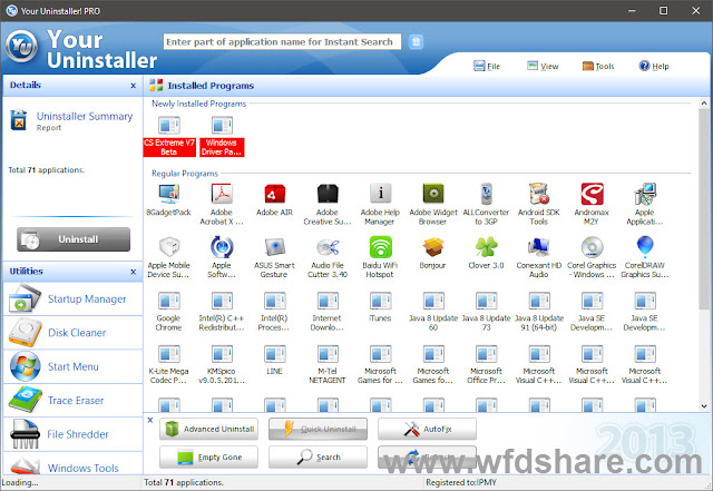 Your Uninstaller 7.5 Pro + Serial Number