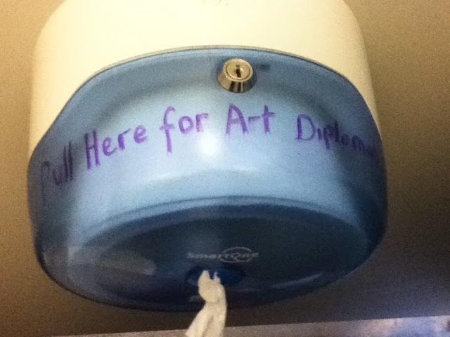 Funny Art Diploma Picture Toilet Paper Image