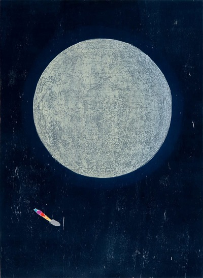 Tom Hammick - "Lunography", 2017 | arte, inspiration, printmaking, coolstuff | art selecta Tom Hammick - "Lunography", 2017 | imagenes de obras de arte bellas, bonitas, chidas, cuadros, art pictures, cool stuff