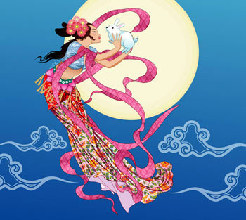 The moon rabbit, a figure in chinese mythology meditates under a full Jade's Magic: Intuitive Counsellor : July 2018: Headless Dragon & Eagle