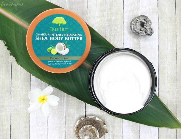 tree hut 24-hour intense hydrating shea body butter coconut lime review
