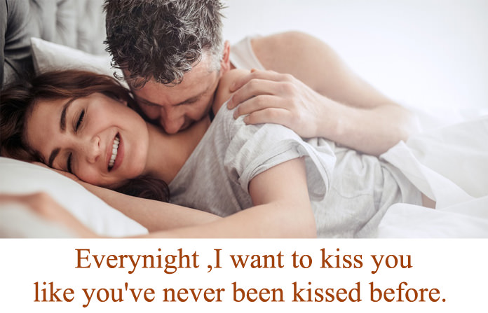Romantic Good Night Kiss Images For Lovers Couples With Quotes