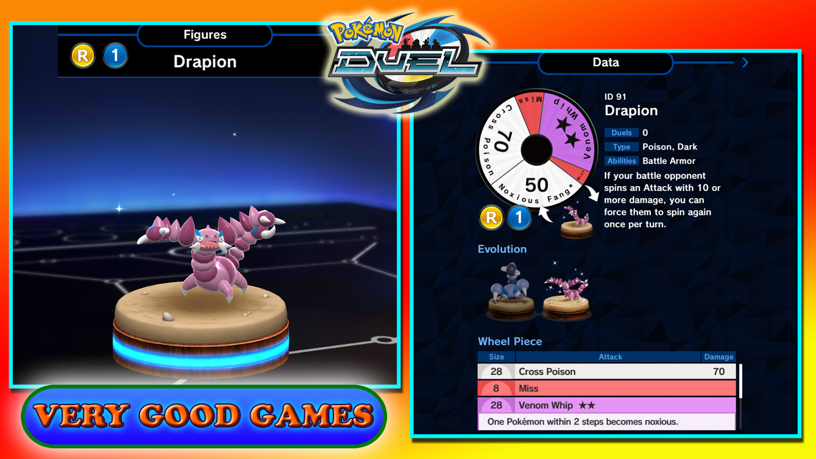 Drapion - Pokemon for Grass Gym Cup in Pokemon Duel