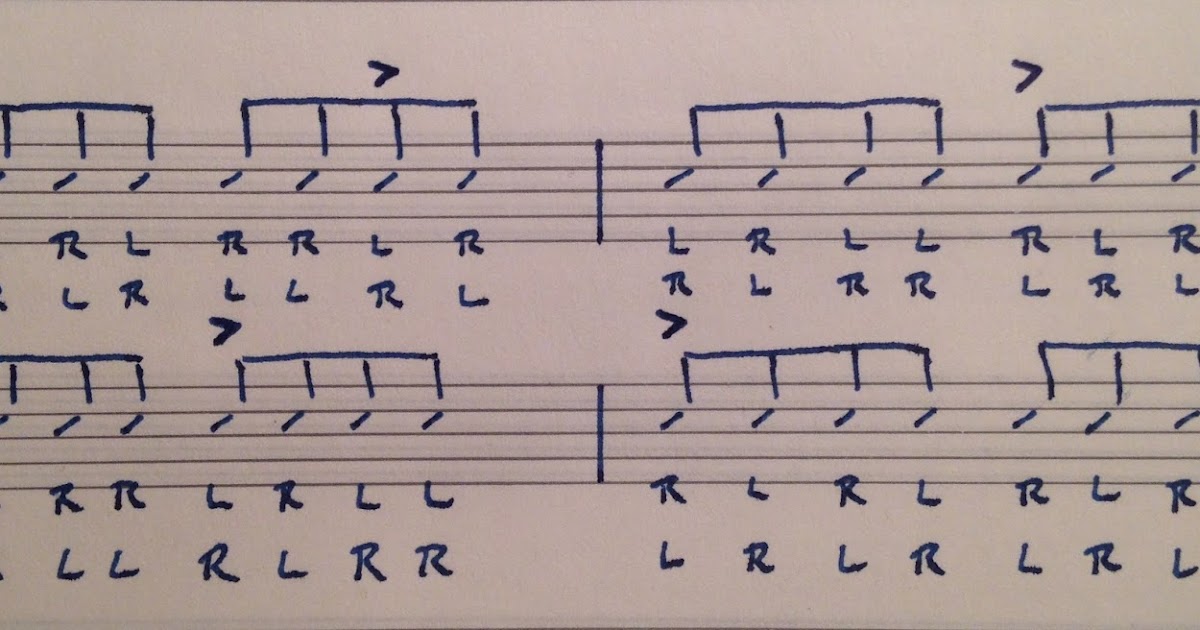 FOUR ON THE FLOOR Clave Paradiddles