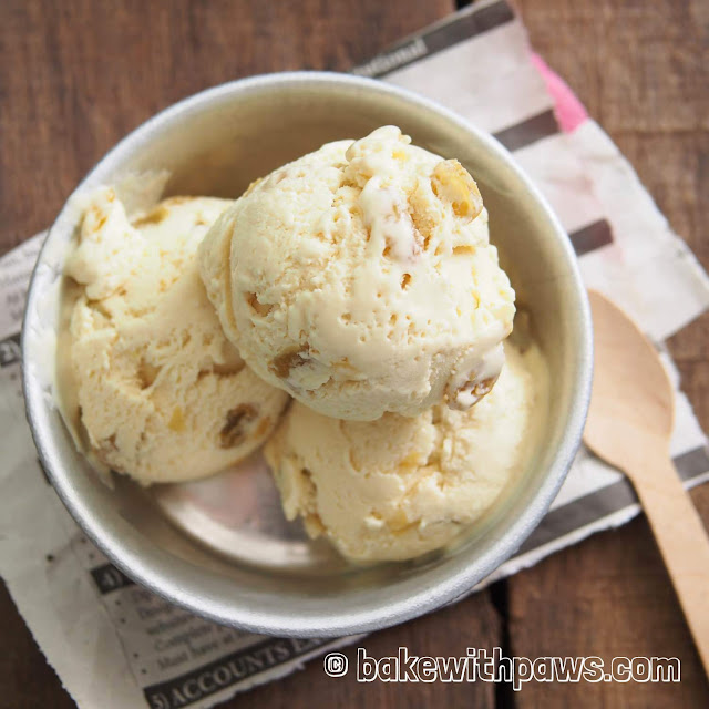 Rum Raisin Ice Cream BAKE WITH PAWS