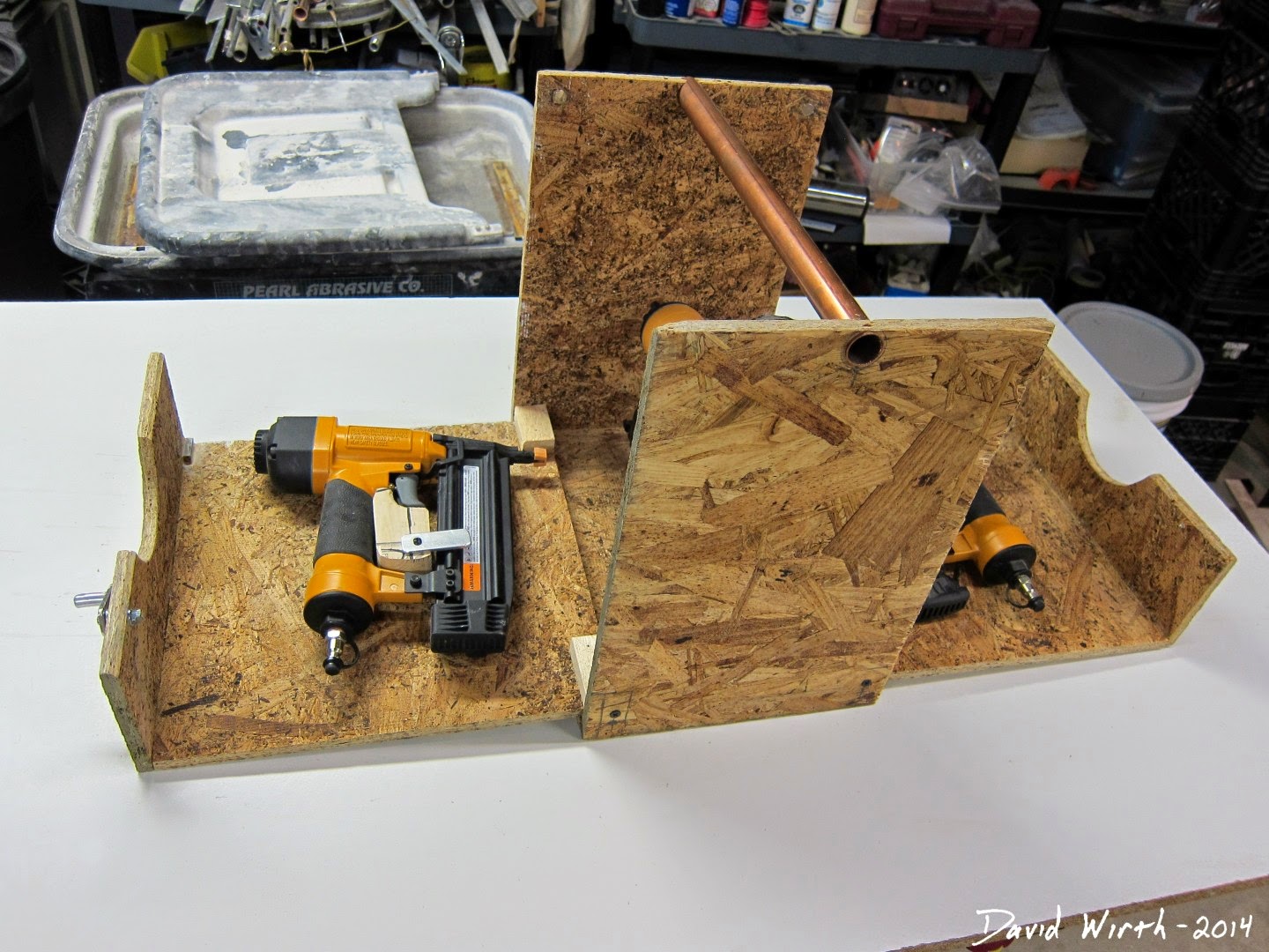 Folding Tool Box Nail Gun Case