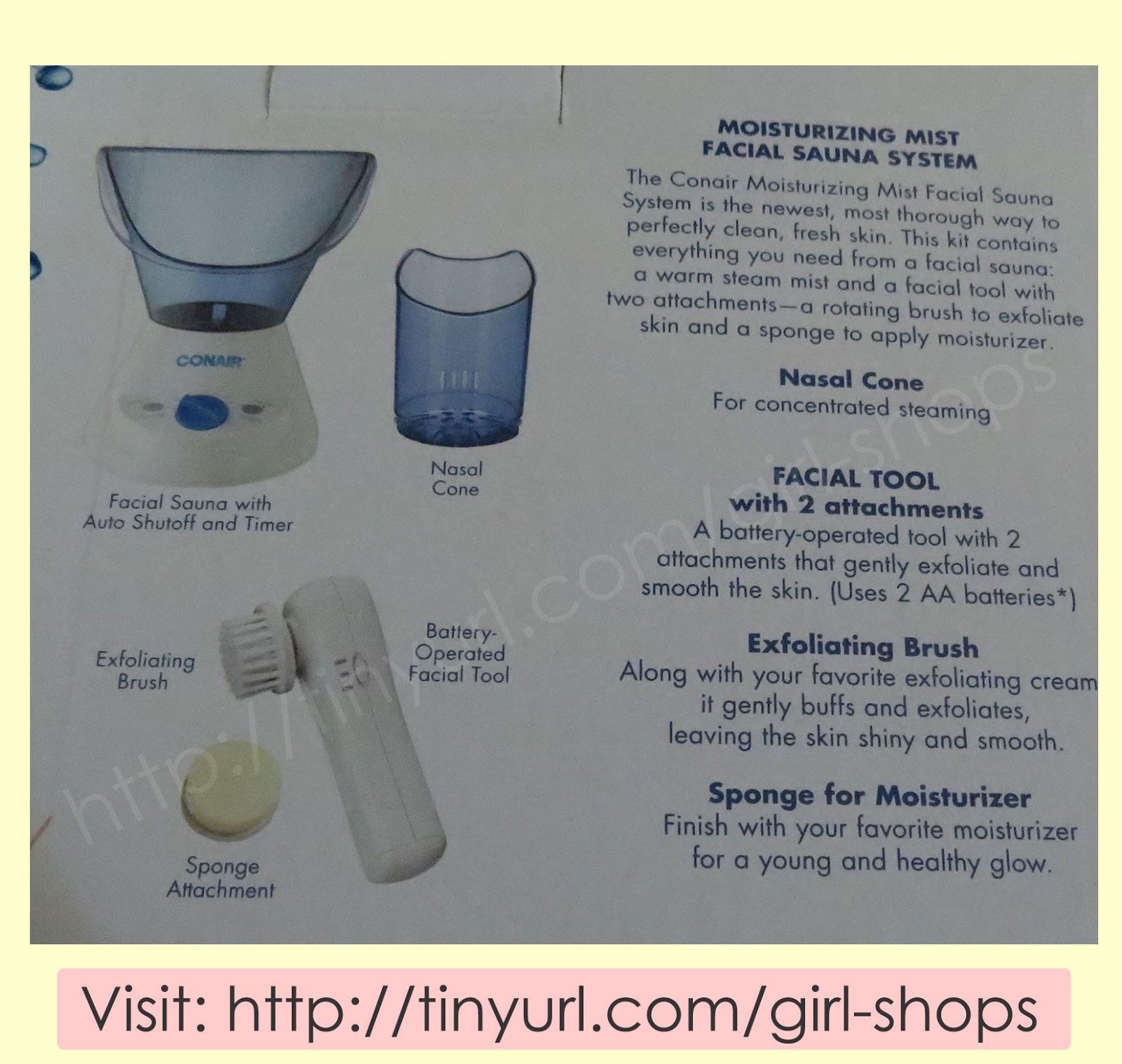 Justifying Shopaholism.... DIY Home Facial Conair Facial Sauna