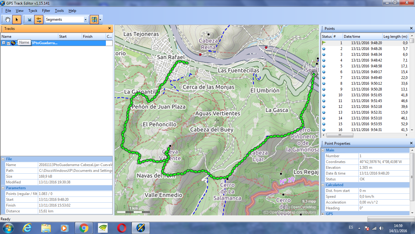 MapSource, BaseCamp, OruxMap y Virtual Box GPS Track Editor. Editor de rutas gratuito para windows.