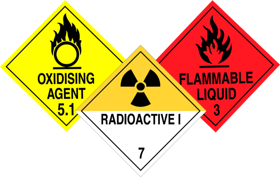 Chemical Storage Hazard Signs
