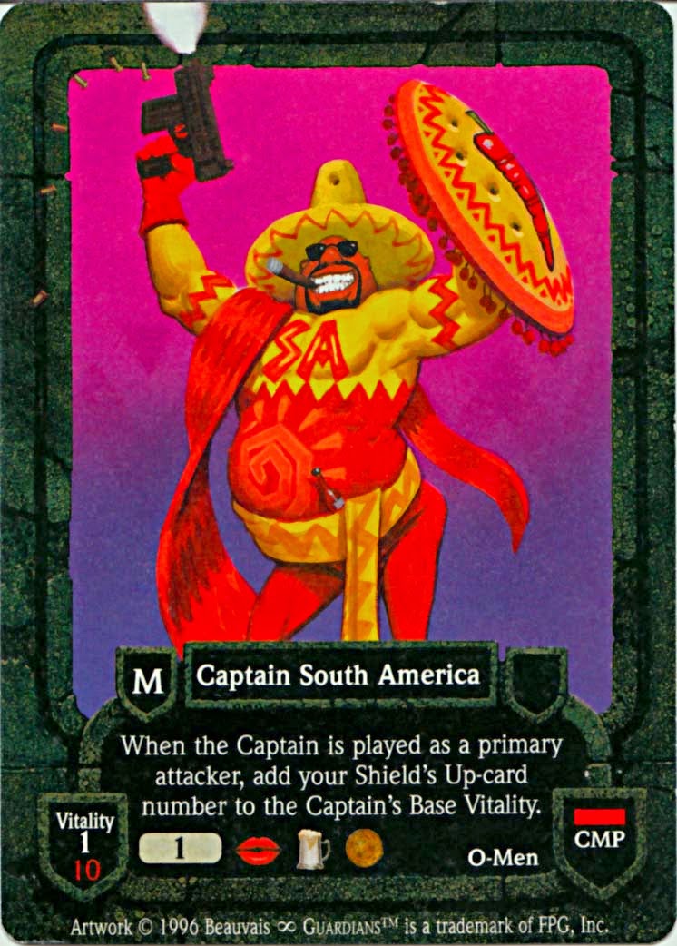 Guardians CCG Buster Scrimbo's Card Profile 3 Captain South America