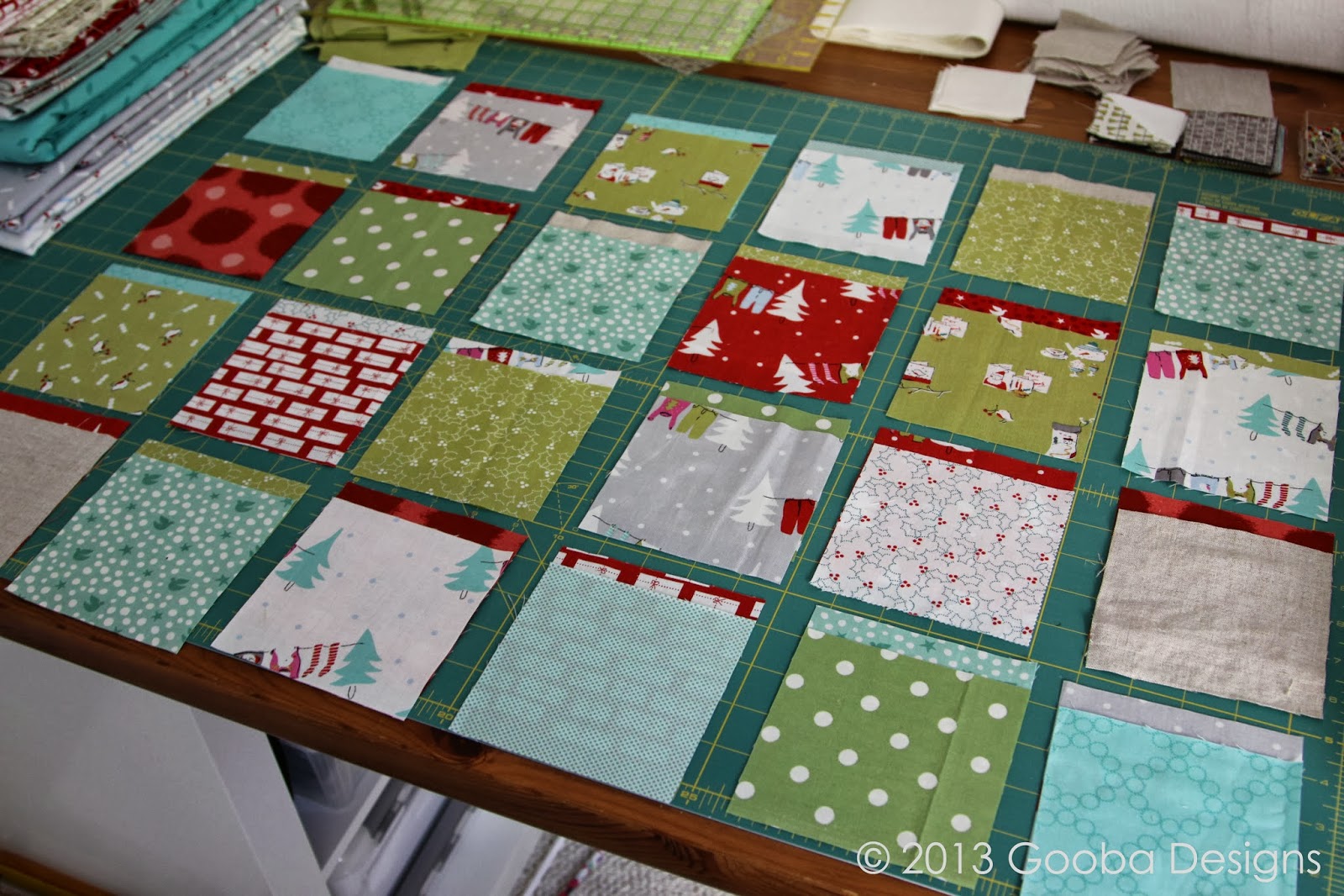 Gooba Designs A Countdown to Christmas Quilt Along and WIP Wednesday MashUp