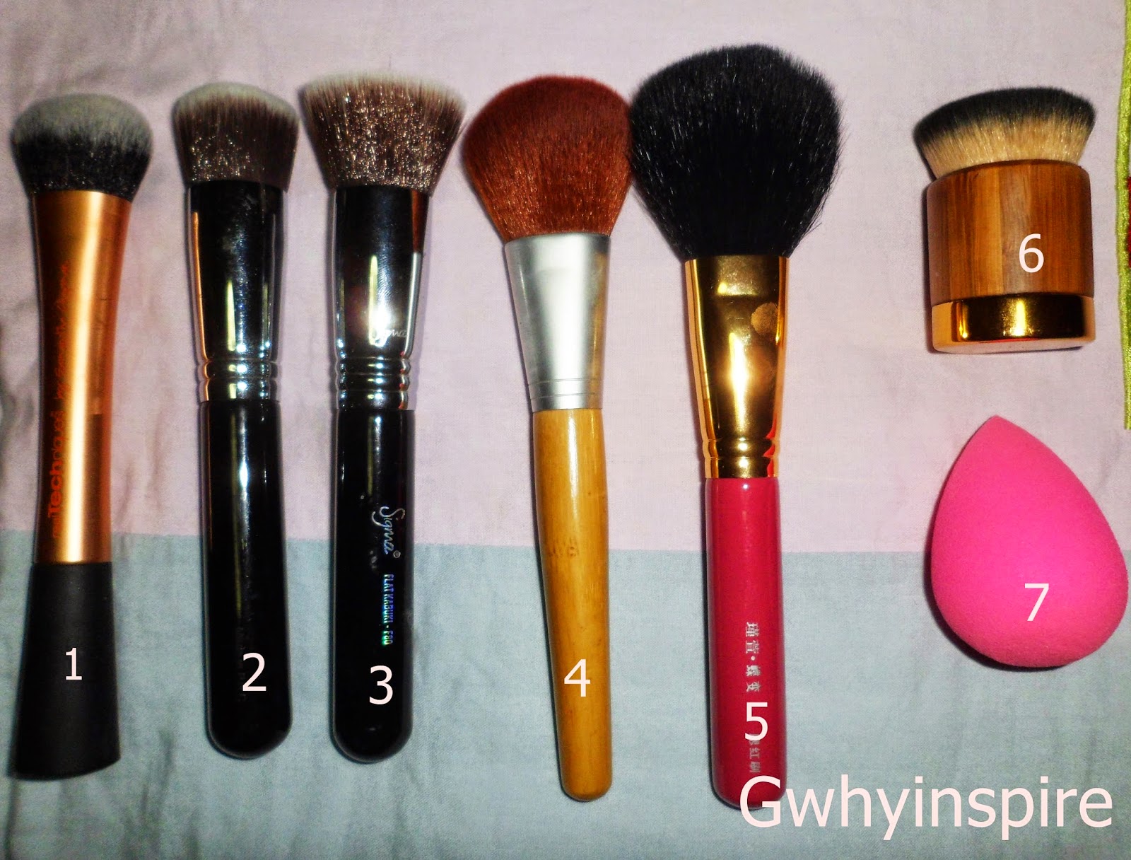 Gwhyinspire Favourite Foundation Brushes